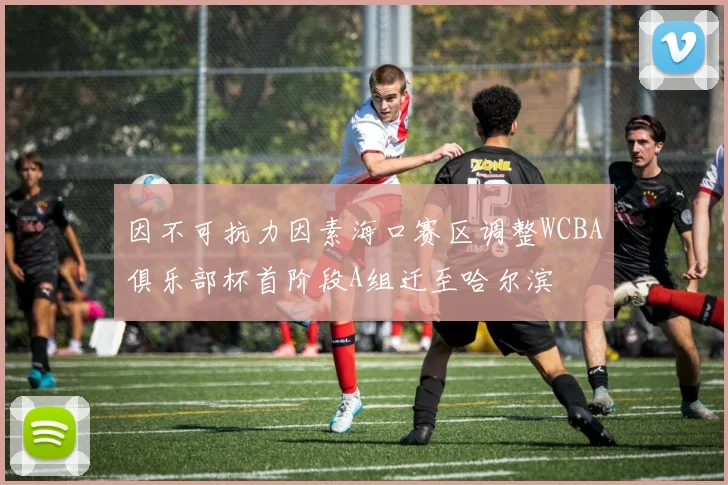 因不可抗力因素海口赛区调整WCBA俱乐部杯首阶段A组迁至哈尔滨